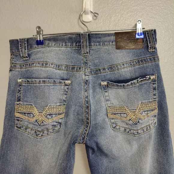 seven7  women's vintage straight jeans size W30X20L - Picture 7 of 14